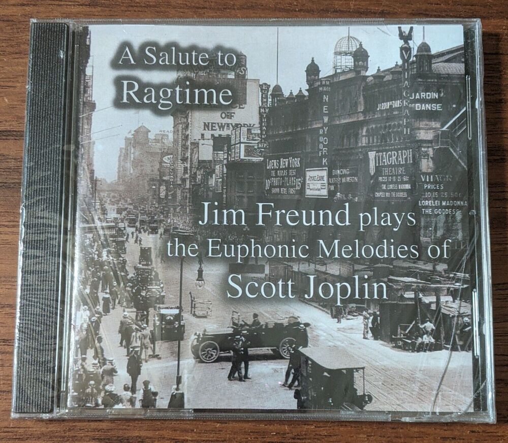 NEW Salute to Ragtime Jim Freund plays SCOTT JOPLIN CD